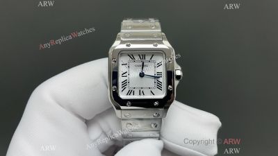 Cartier Santos WSSA0082 27*34*7mm Swiss Quartz Movement WG SS Band Watch